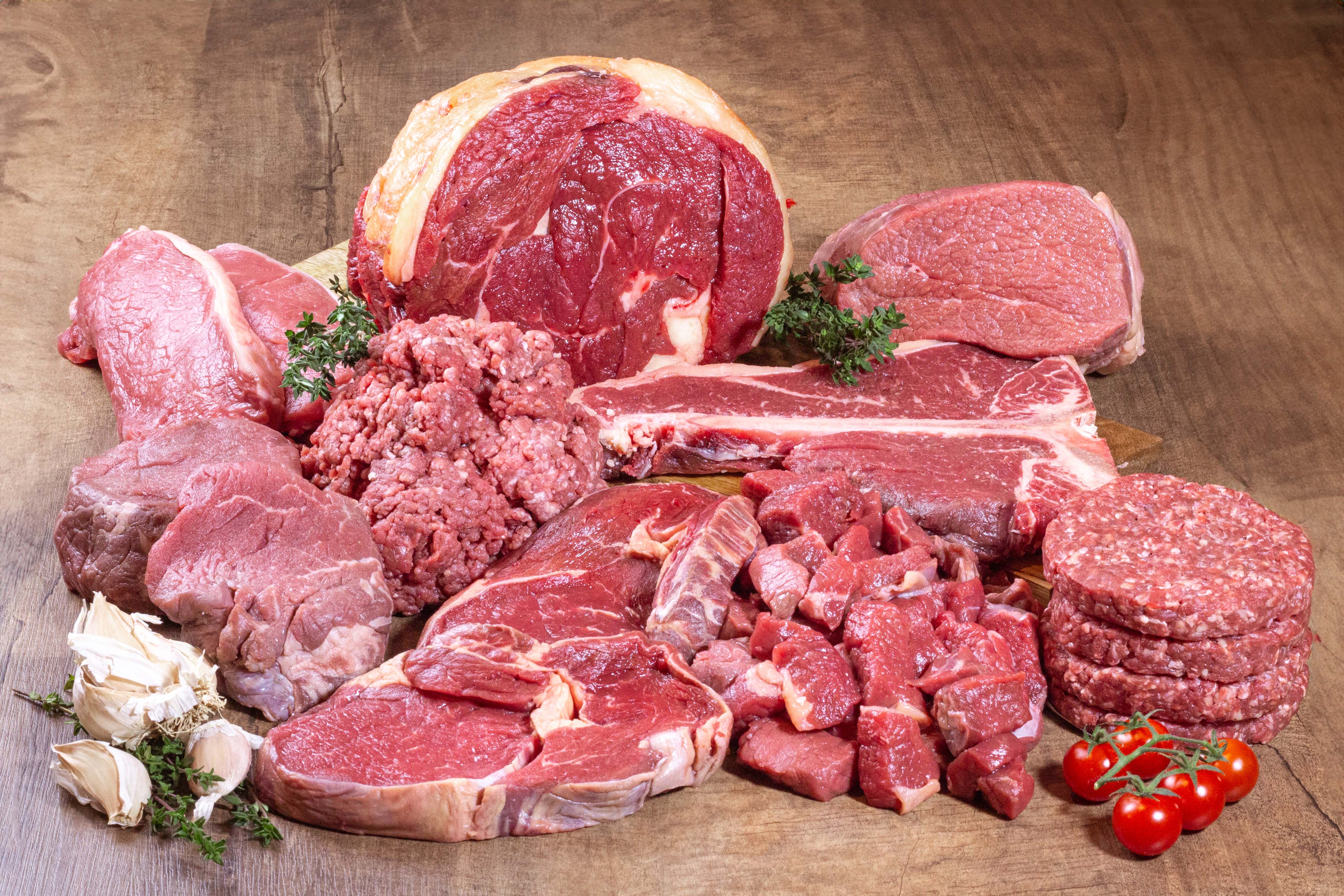 Premium Hereford Beef Selection Box Sirloin Steak Minced Beef