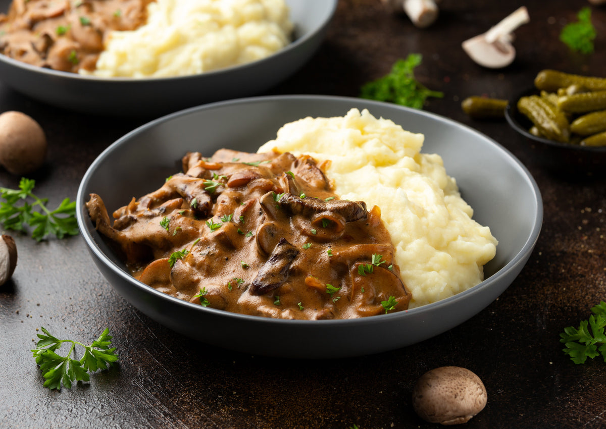 Creamy Hereford Beef Stroganoff