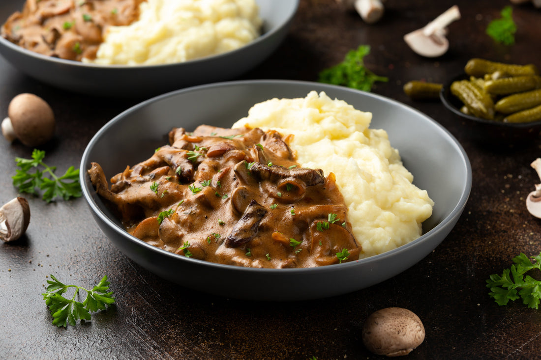 Creamy Hereford Beef Stroganoff